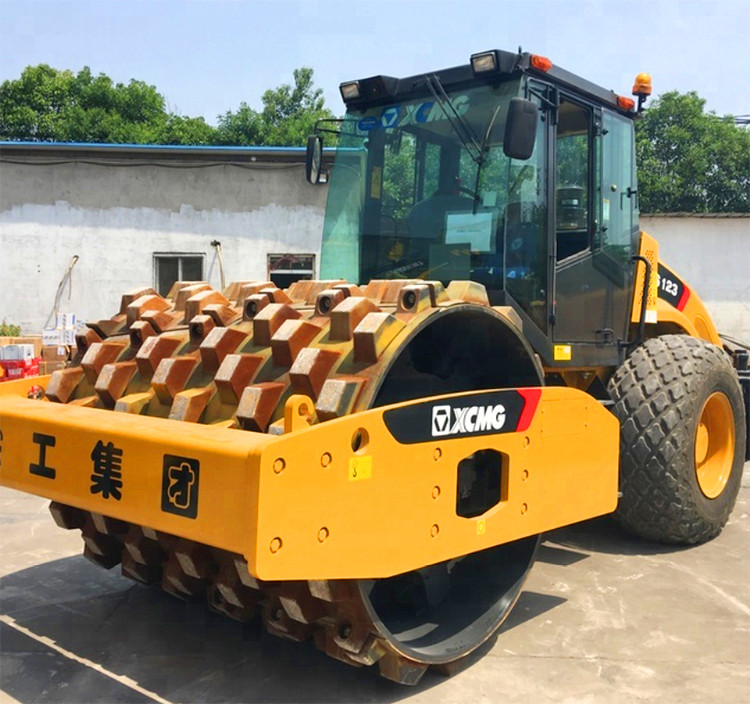 XCMG official XS123H 12 ton new vibratory roller compactor price